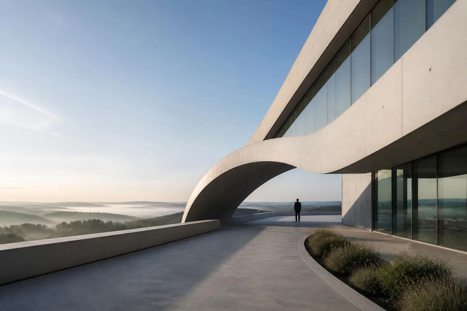 Hedendaagse architectuur waarin structuur, verbinding en vooruitgang samenkomen